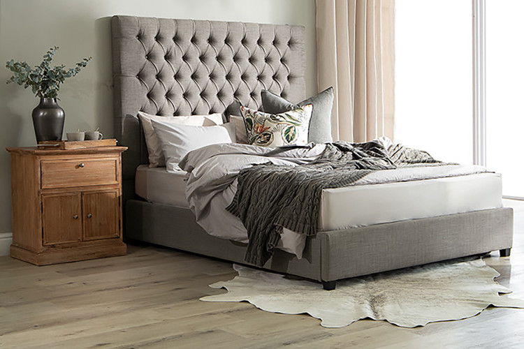 Kate Kylan Bed Set - Queen XL - Alaska Grey Queen Extra Length Beds - 1