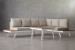 Havana Corner Patio Lounge Set - Stone Corner Patio Lounge Set - 6