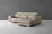 Oakland Leather L-Shape Couch - Taupe L-Shape Couches - 2