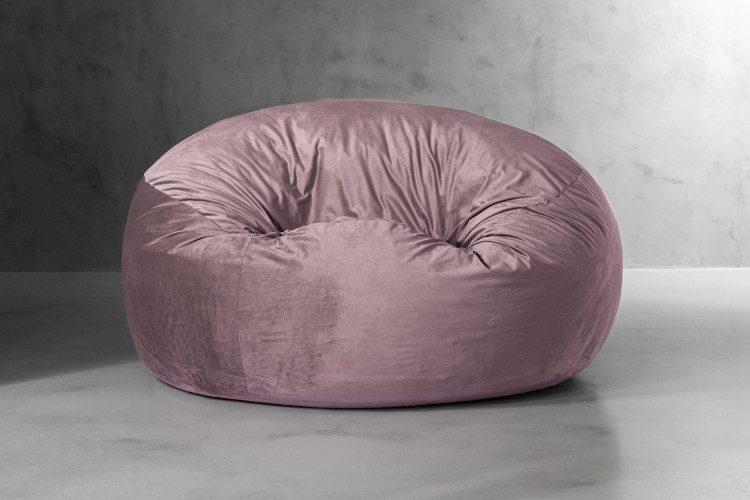 Big Boy Bean Bag - Velvet Pink Bean Bag Chairs - 1