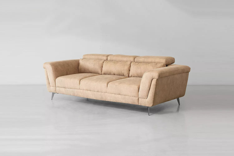 Demo - Laurence 3-Seater Couch - Tan Demo Clearance - 2