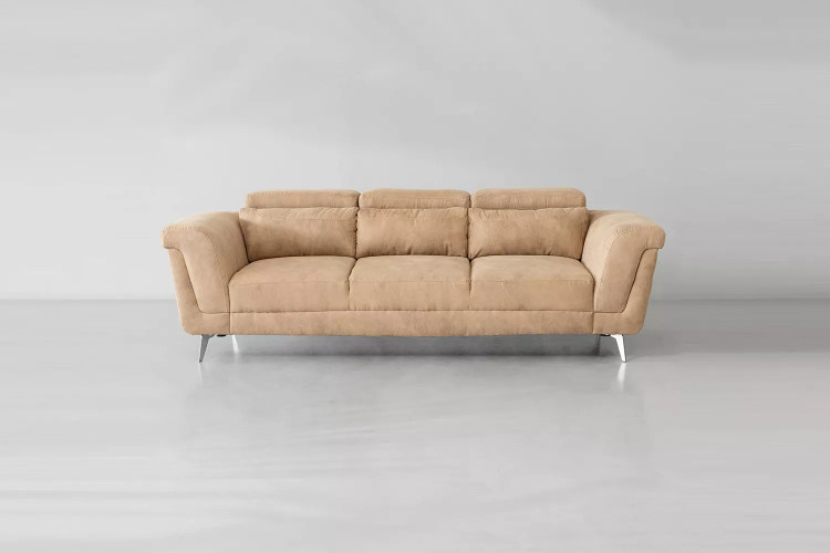 Demo - Laurence 3-Seater Couch - Tan Demo Clearance - 2