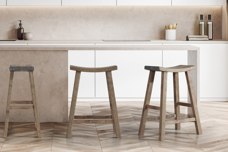 Ryder Wooden Bar Stool - Ash Grey Ryder Wooden Bar Chair Collection - 1