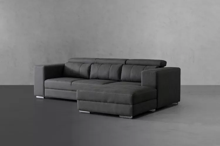 Callaghan L-Shape Couch - Cement L-Shape Couches - 3