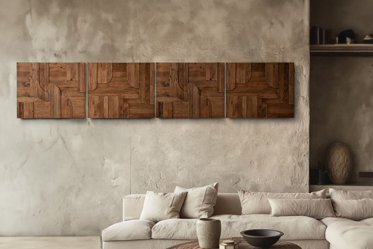 Tyrus Wall Art - Set of 4 Wood Art - 1
