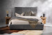 Matlock Kendrix Leather Bed - Queen - Charcoal Queen Size Beds - 4