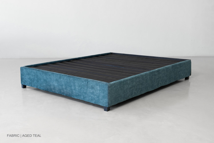 Kylan bed Base - King XL - Aged Teal King XL Bed Bases - 1