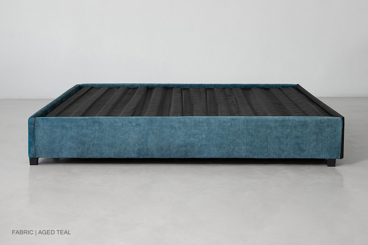Kylan bed Base - King XL - Aged Teal King XL Bed Bases - 1