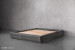 Kendrix Leather Bed Base - Queen - Charcoal Queen Bed Bases - 1