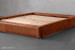 Kendrix Leather Bed Base - Queen - Burnt Tan Queen Bed Bases - 1
