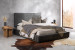 Kendrix Leather Bed Base - Queen - Charcoal Queen Bed Bases - 2
