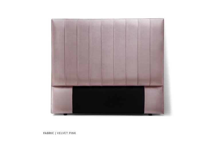 Harlem Headboard - King - Velvet Pink King Headboards - 1