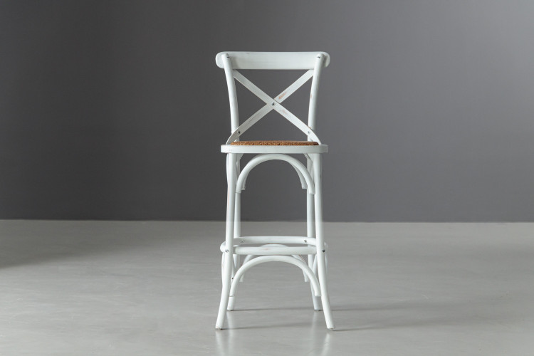 La Rochelle Counter Bar Chair - Rustic White Bar & Counter Chairs - 1