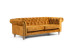 Lannfield 3-Seater Couch - Textured Velvet Mustard Fabric Couches - 3