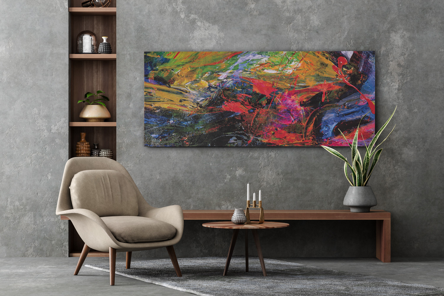 Colours Abstract - Large - Premium Canvas | Cielo