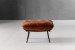 Fidel Leather Footstool - Tan Footstools - 1