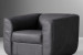 Winslow Leather Swivel Armchair - Charcoal Armchairs - 5