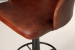 Bronson Leather Tall Bar Stool - Vintage Brown Bar & Counter Chairs - 10