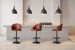 Bronson Leather Tall Bar Stool - Vintage Brown Bar & Counter Chairs - 4