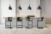 Arizona Leather Tall Bar Chair - Vintage Green Arizona Bar Chair Collection - 4