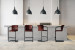 Arizona Leather Tall Bar Chair - Mocha Arizona Bar Chair Collection - 4