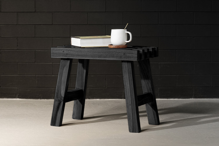 Nepal Side Table - Black Side Tables - 2