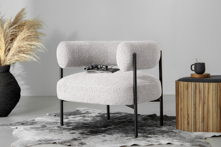 Harlow Armchair - Ivory Armchairs - 1