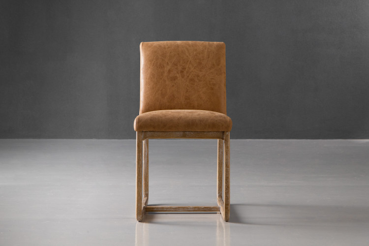 Delmar Leather Dining Chair - Whiskey Dining Chairs - 7