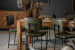 Norris Leather Dining Chair - Vintage Green Dining Chairs - 6