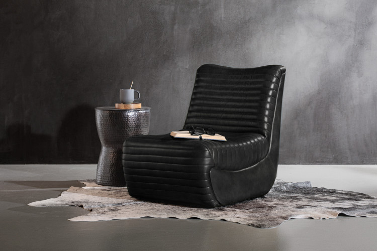 McClane Leather Chair - Obsidian Occasional Chairs - 1