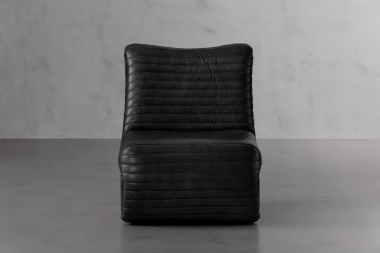 McClane Leather Chair - Obsidian Occasional Chairs - 1