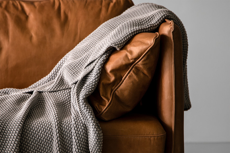 Jamali Moss Knit Throw - Pebble Throws - 1