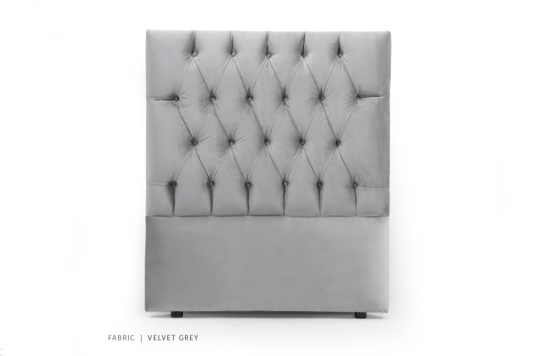 Catherine Headboard - Single - Velvet Grey Single Headboards - 1
