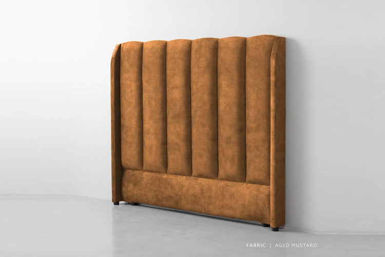 Corina Headboard - Three Quarter - Aged Mustard 3/4 Headboards - 1