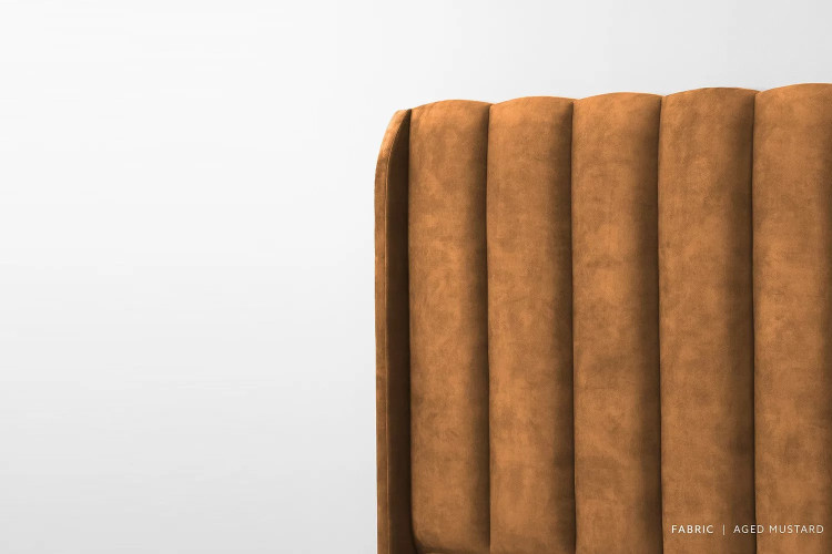 Corina Headboard - Three Quarter - Aged Mustard 3/4 Headboards - 1