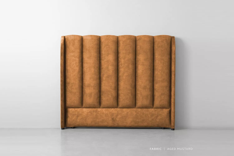 Corina Headboard - Three Quarter - Aged Mustard 3/4 Headboards - 3