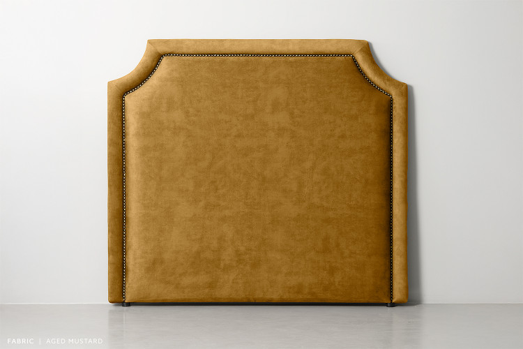 Rachel Headboard - King - Aged Mustard King Headboards - 1