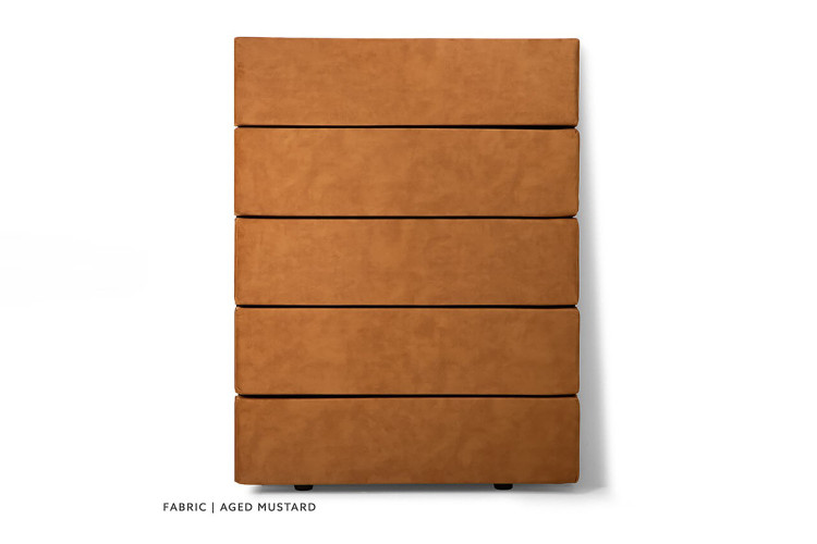Drew Headboard - Three Quarter - Aged Mustard 3/4 Headboards - 1