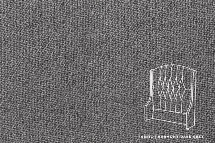 Charlotte Headboard - Single - Harmony Dark Grey Single Headboards - 1