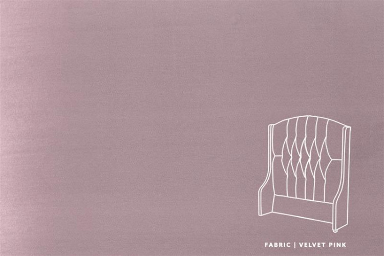 Charlotte Headboard - Single - Velvet Pink Single Headboards - 1