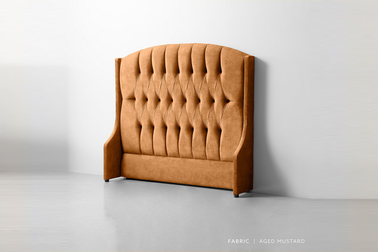 Charlotte Headboard - Single - Aged Mustard Single Headboards - 1