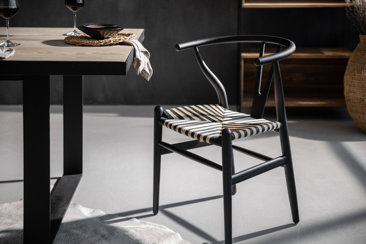 Sofia Dining Chair - Black & Natural Sofia Dining Chair Collection - 1