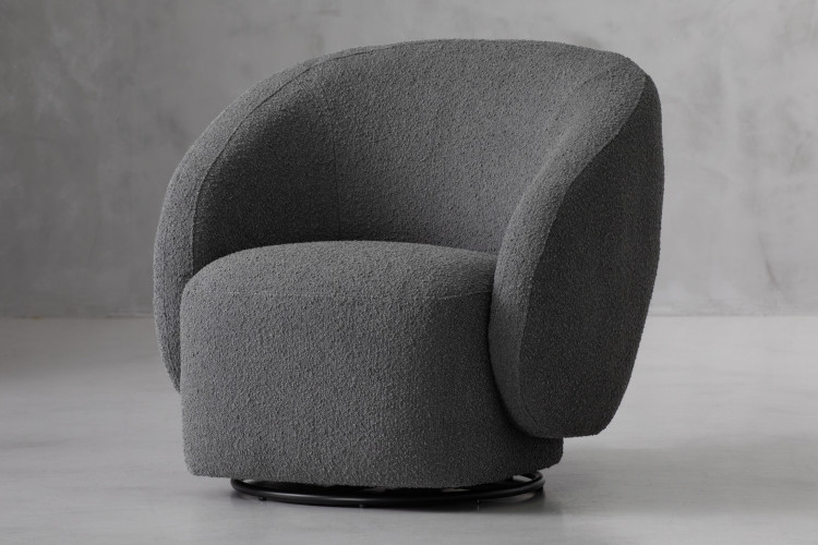 Denver Swivel Armchair - Storm Grey Armchairs - 1
