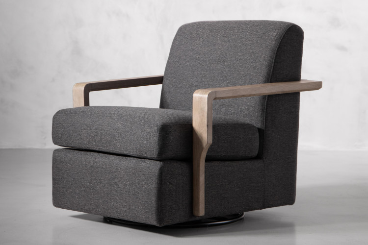 Elara Swivel Armchair - Shadow Armchairs - 1