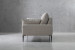 Clapton 3-Seater Couch - Stone 3 Seater Fabric Couches - 4