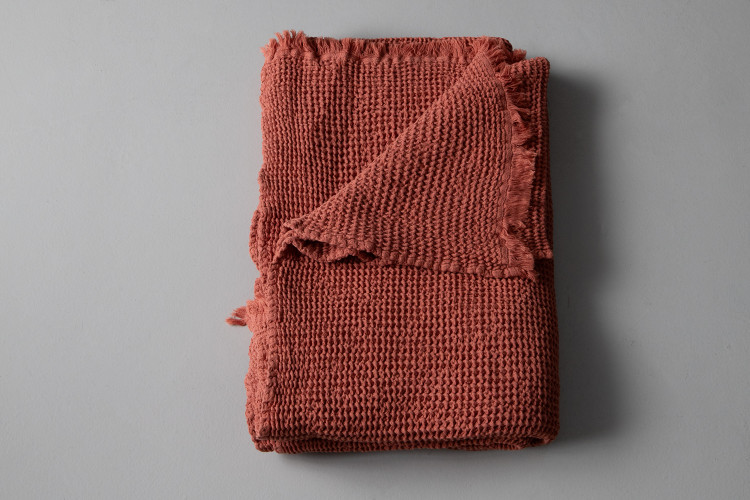 Avaria Throw - Terracotta Throws - 1