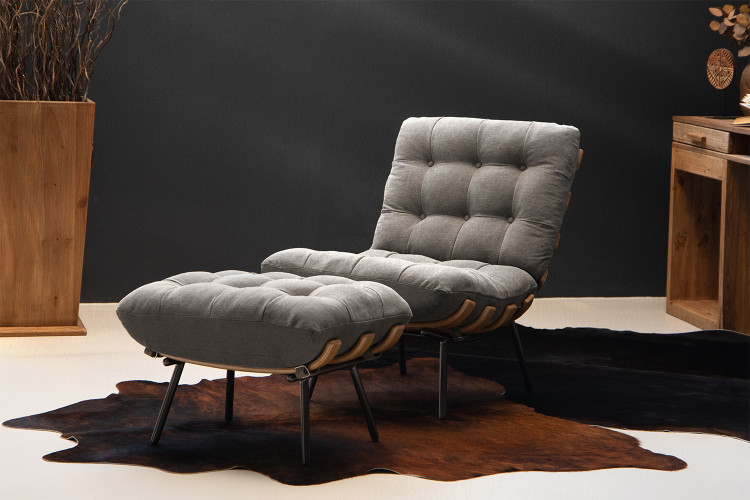 Fidel Lounge Chair - Storm Lounge Chairs - 1