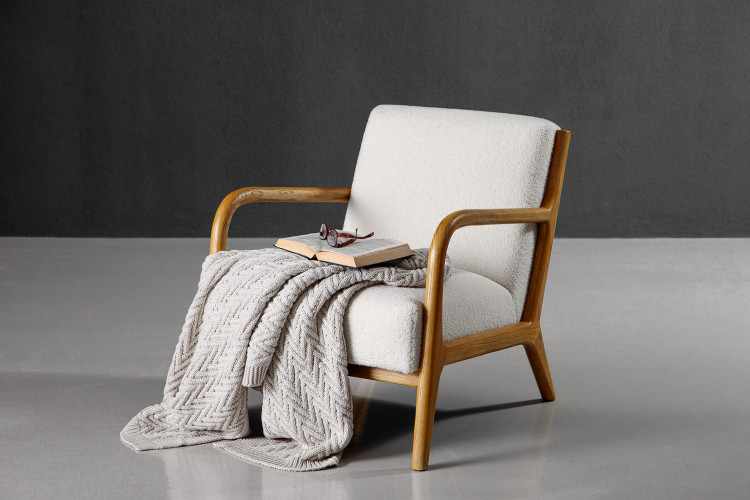 Connor Armchair - Snow Armchairs - 1