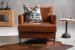 Remington Leather Armchair - Burnt Tan Armchairs - 3