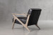 Melrose Leather Armchair - Black Armchairs - 6